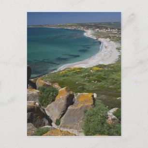 Italy, Sardinia, Tharros. View from the Spanish Postcard