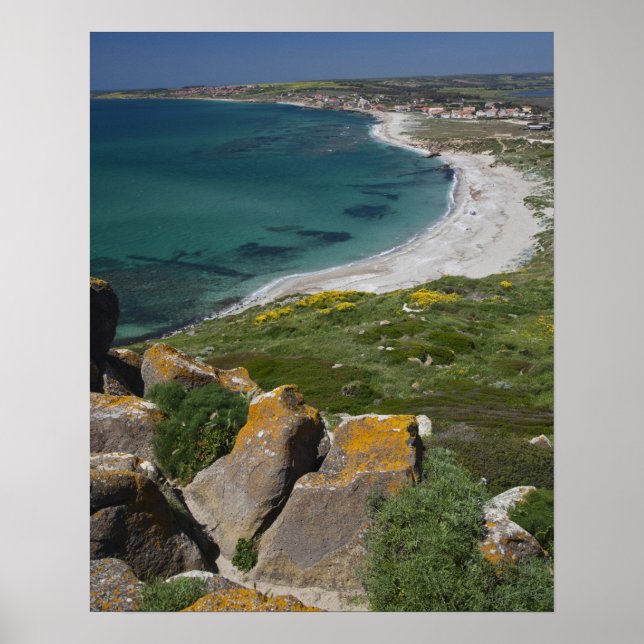 Italy, Sardinia, Tharros. View from the Spanish Poster (Front)
