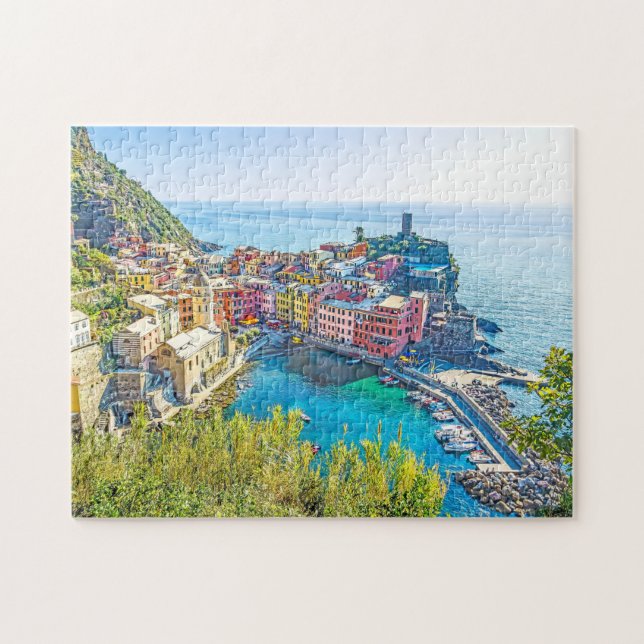 Italy scenic cinque terre liguria summer jigsaw puzzle (Horizontal)