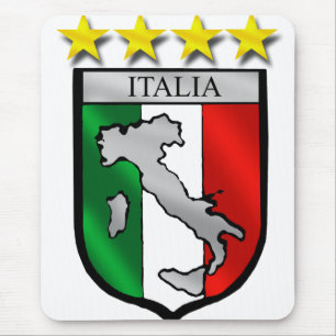 italy shield Italy flag italia map Mouse Pad