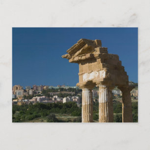 Italy, Sicily, Agrigento, La Valle dei Templi, 2 Postcard