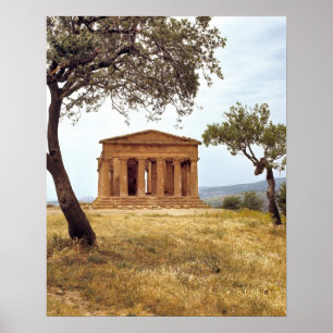 Italy, Sicily, Agrigento. The ruins of the 2 Poster