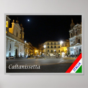 Italy - Sicily - Caltanissetta - Poster