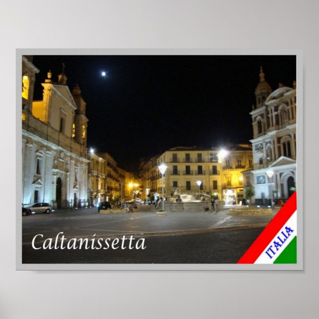 Italy - Sicily - Caltanissetta - Poster (Front)