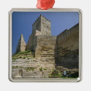 Italy, Sicily, Enna, Calascibetta, Castello di Metal Ornament