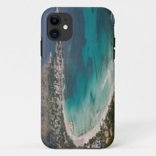 Italy, Sicily, Mondello, View of the beach from iPhone 11 Case