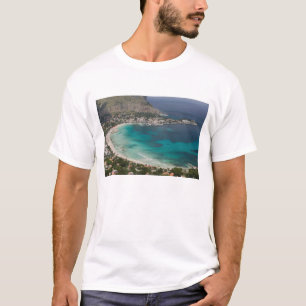 Italy, Sicily, Mondello, View of the beach from T-Shirt