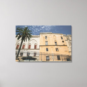 Italy, Sicily, Palermo, Palazzo dei Normanni Canvas Print