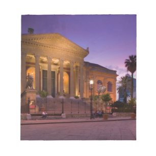 Italy, Sicily, Palermo, Teatro Massimo Opera Notepad