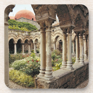 Italy, Sicily, Palermo. The cloisters survive as Coaster