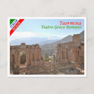 Italy - Sicily - Taormina - Greek-Roman Theatre - Postcard