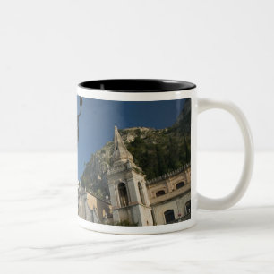 ITALY, Sicily, TAORMINA: Piazza iX Aprile, San Two-Tone Coffee Mug
