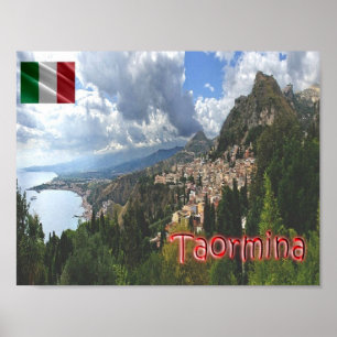 Italy - Sicily - Taormina - Poster