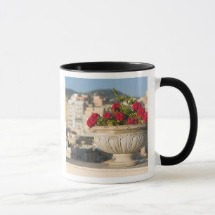 Italy, Sicily, Termini Imerese, View & Flowers Mug