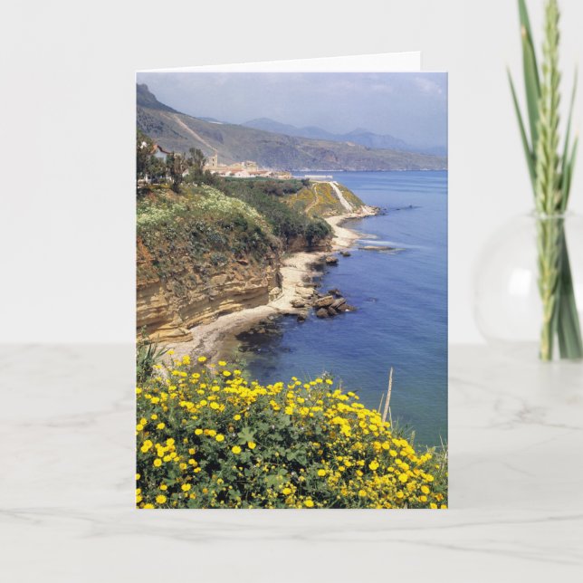 Italy, Sicily. The north coast of Sicily in Card (Front)