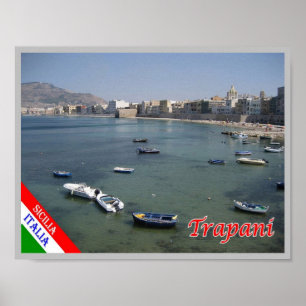 Italy - Sicily - Trapani - Poster