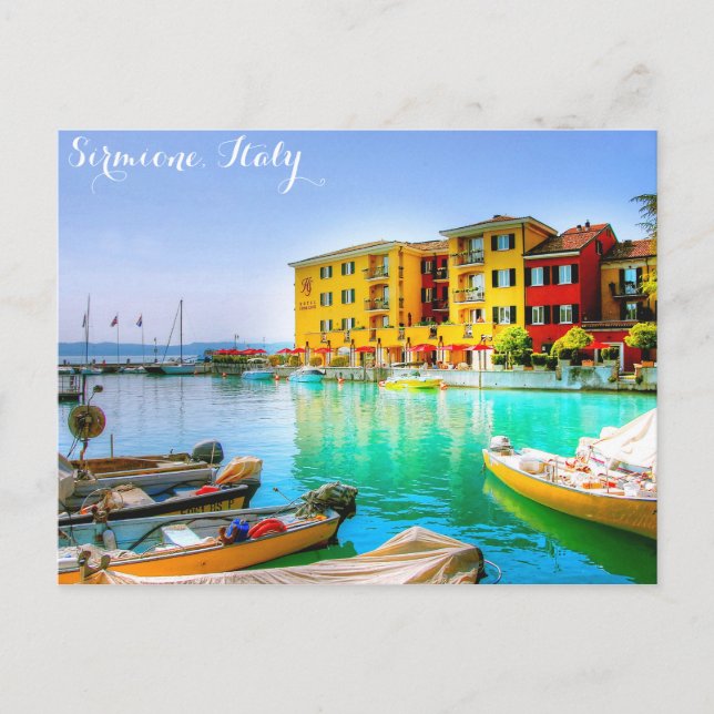 Italy Sirmione Lake Garda Waterfront Postcard (Front)