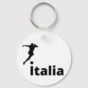 Italy soccer, customizable      keychain