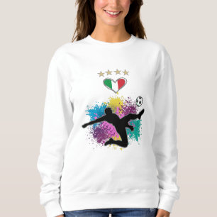 Italy Soccer Football Fan Shirt Flag Splash