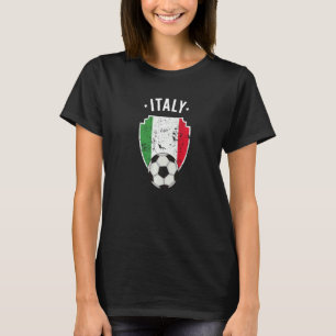 Italy Soccer Italy Flag Football Italian Pride Roo T-Shirt