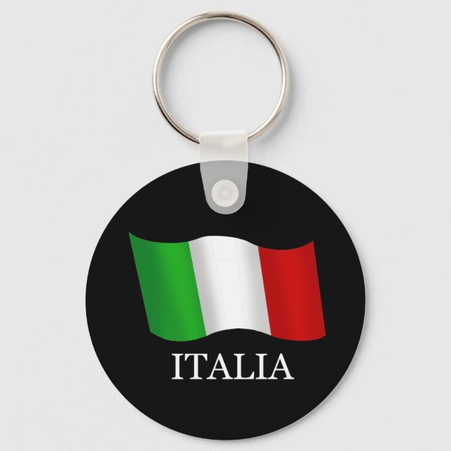 Italy Soccer T-shirts and gifts ideas Keychain (Front)