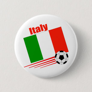 Italy Soccer Team 2 Inch Round Button
