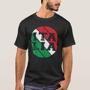 Italy Soccer Vintage Sunset Italia Italian Flag T-Shirt