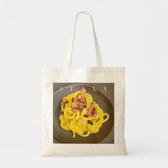 Italy spaghetti carbonara tote bag (Front)
