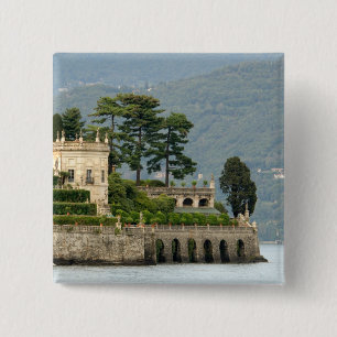 Italy, Stresa, Lake Maggiore, Isola Bella 2 Inch Square Button