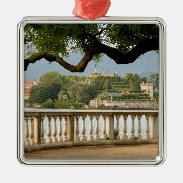Italy, Stresa, Lake Maggiore, Isola Bella Metal Ornament (Front)