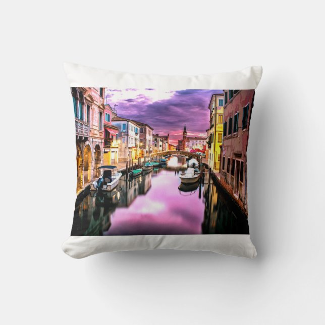 Italy throw pillow. throw pillow (Front)