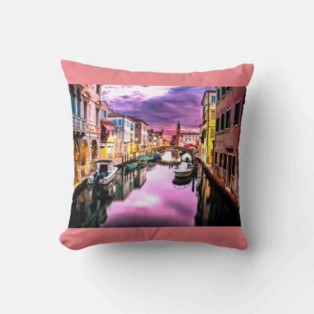 Italy throw pillow. throw pillow (Front)