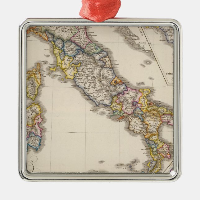 Italy to his ecclesiastical division metal ornament (Front)