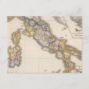 Italy to his ecclesiastical division postcard