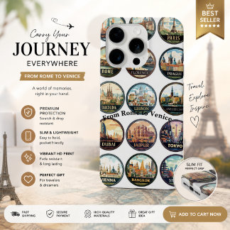 Italy Travel Landmarks iPhone Case | Rome Venice T