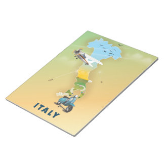 Italy Travel poster. Notepad