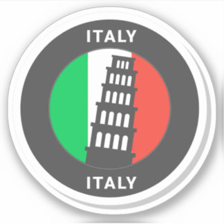 Italy Travel Vinyl Sticker
