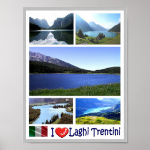 Italy - Trentino Alto Adige - Laghi Trentini - Poster
