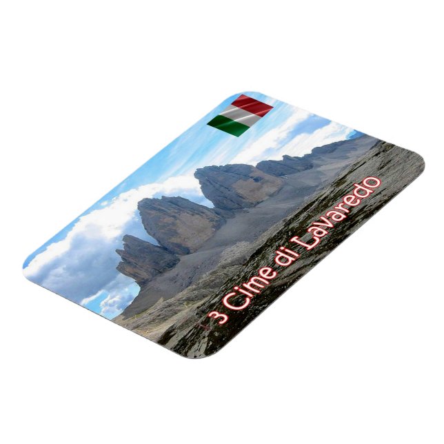 Italy - Trentino Alto Adige Südtirol - Three peaks Magnet (Left Side)