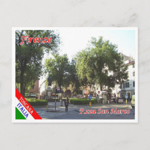Italy - Tuscany - Florence - Piazza San Marco - Postcard
