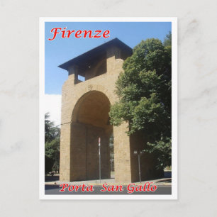 Italy - Tuscany - Florence - Porta San Gallo - Postcard