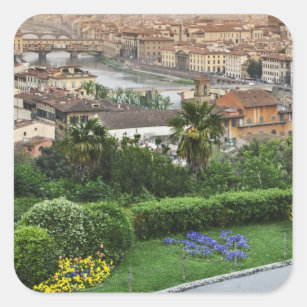 Italy, Tuscany, Florence. View of city from Square Sticker