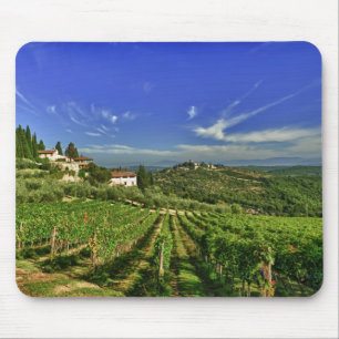 Italy, Tuscany, Greve. The vineyards of Castello Mouse Pad