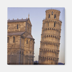 Italy, Tuscany, Pisa Leaning Tower of Pisa and Magnet