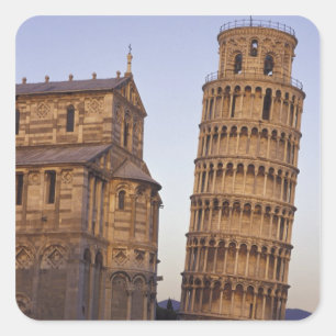 Italy, Tuscany, Pisa Leaning Tower of Pisa and Square Sticker