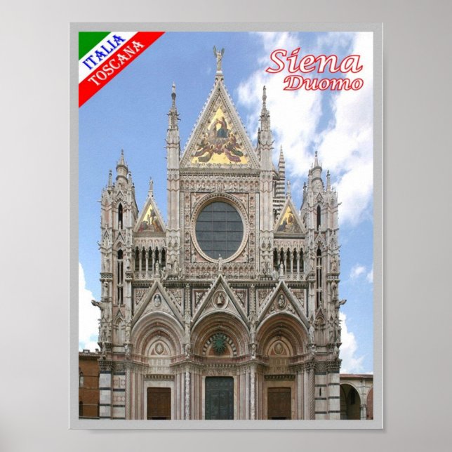 Italy - Tuscany - Siena - Cathedral - Poster (Front)