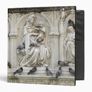 Italy, Tuscany, Sienna. Statues and birds on Binder