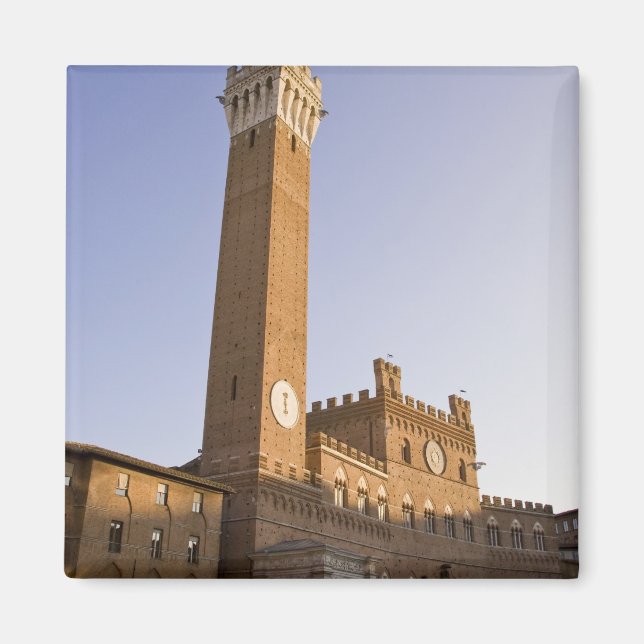 Italy, Tuscany, Sienna. Torre del Mangia on Magnet (Front)
