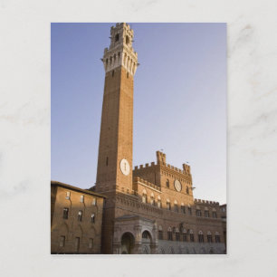 Italy, Tuscany, Sienna. Torre del Mangia on Postcard