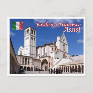 Italy - Umbria - Assisi - Basilica San Francesco - Postcard